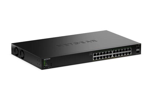 NETGEAR R GS324TPv2 - Switch - 2+/L3 Lite - smart - 24 x 10/ 100/ 1000 (PoE+) + 2 x SFP - rack-mountable - PoE+ (190 W) (GS324TP-200EUS)