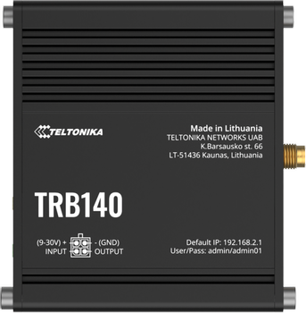 TELTONIKA · Gateway · TRB140 · LTE CAT4 RJ45 · eSIM (TRB140033000)
