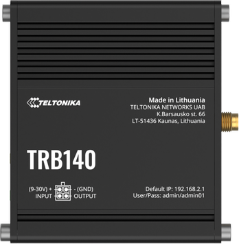 TELTONIKA · Gateway · TRB140 · LTE CAT4 RJ45 · eSIM (TRB140033000)