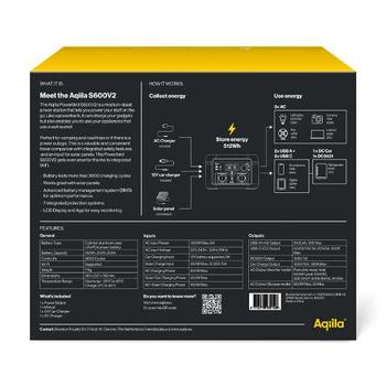 OEM Strømstasjon AQIILA PB S600V2 600W (406067)