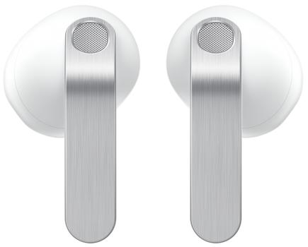 SAMSUNG Galaxy Buds4 (hvit) Galaxy AI, adaptiv lyd, AI‑tolk, hodebevegelser for kontroll, Ambient Mode, opptil 6t batteri, IP54 (SM-R540NZWAEUB)
