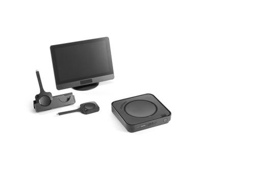 BARCO Bundle Product: Clickshare RS HUB Pro EU with 2 Buttons. Includes: main unit (Hub Pro), control panel, Gen5 Button Tray (2 buttons), Power Supply 100W, Power Cord and Box. (R9461810EU)