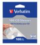 VERBATIM Sleeves 100 pcs. In a box (49976)