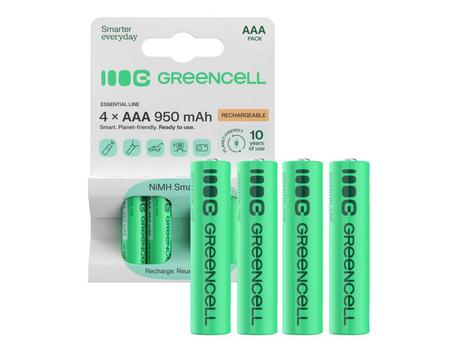 Green Cell AAA type Batterier til generelt brug (genopladelige) 950mAh (GR03)