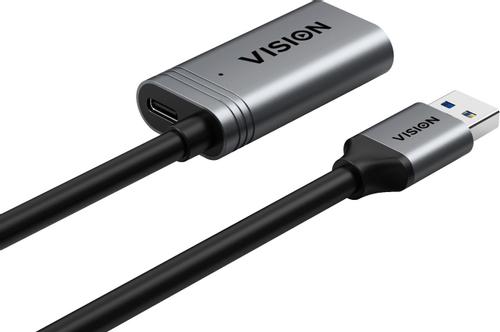 VISION 5 m Black USB 3.0 extension cable (TC 5MUSB3.0EXT+/BL)