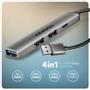 AXAGON HUE-STA HUB 4-port 1x   USB 5Gbps 2xU (HUE-STA)