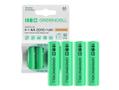 Green Cell Rechargeable AA-Battery 2000mAh, 1.2V, 4-pack