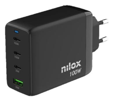 NILOX - GAN CHARGER 100W 4 PORTS (NXGANUSBC100)