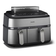 Philips Airfryer 5000 Dual Basket Nå kan du lage mat med ulike ingredienser på ulike måter uten å styre med flere gryter og panner