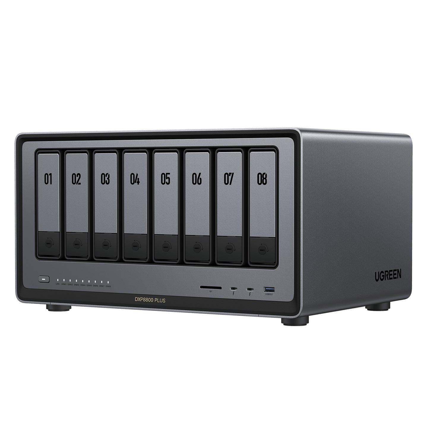 NASync DXP8800 Plus 8-brønns NAS