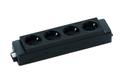 KENSON Evoline express 4x socket black - wieland gst18 inn/ut