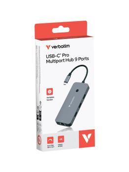VERBATIM USB-C Pro Multiport Hub 9 Port CMH-09 (32152)