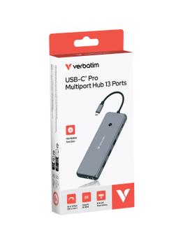 VERBATIM USB-C Pro Multiport Hub 13 Port CMH-13 (32153)