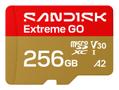 SANDISK MicroSD Extreme GO 256GB 256GB 240/160MB/s C10 UHS U3 V30 A1