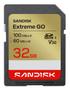 SANDISK SD Extreme GO 32GB 100/60MB/s C10 UHS-I U3 V30