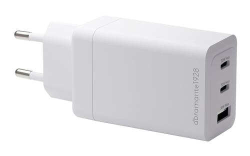 DBRAMANTE1928 DBRAMANTE IT EU WALL CHARGER 2XUSB-C 70W + 1XUSB-A WHITE CHAR (CI70EUWH7283)