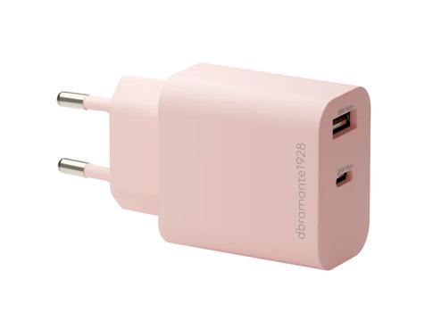 DBRAMANTE1928 DBRAMANTE WALL CHARGER USB-C 20W+USB A 18W PNK CHAR (CH18EUPI7201)
