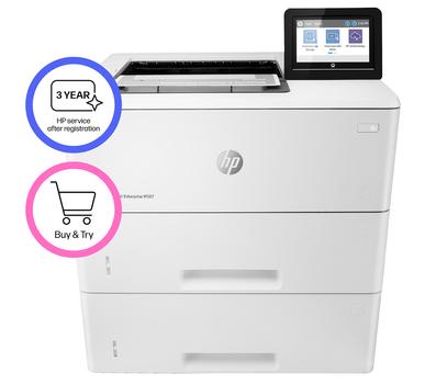 HP P LaserJet Enterprise M507x - Printer - B/W - Duplex - laser - A4/Legal - 1200 x 1200 dpi - up to 43 ppm - capacity: 1200 sheets - USB 2.0, Gigabit LAN, Wi-Fi(n), USB 2.0 host, Bluetooth LE (1PV88A#B19)