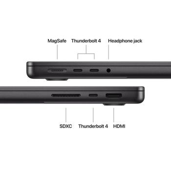 MacBook Pro 14 M5 (2025) 1TB (stellarsvart) 10-kjerners M5 CPU, 32 GB, 1 TB SSD, 10-kjerners GPU (Z1KK-M-MDE34H/A)