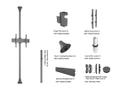 MULTIBRACKETS M Floor To Ceiling Mount 1U Pro Series Floor-Ceiling Mount (7350073733620)