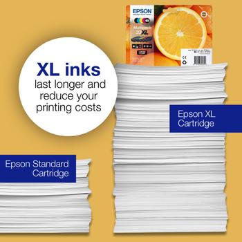 EPSON 33XL Ink Cartridge Singlepack Black Claria Premium Ink (C13T33514012)