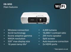 EPSON EB-W55 Lamp Projector
