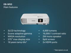 EPSON EB-W53 Lamp Projector