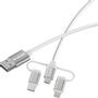 VERBATIM Essentials 3in1 Sync&Charge USB-A to Micro-B,USB-C,Lightning