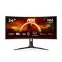 AOC CU34G2XP 34" UWQHD VA CURVED HAS DP/HDMI 180HZ FREESYNC