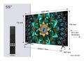 TCL 55" Q6C Premium QD-MiniLED TV (2026) 4K UHD, Smart Google TV, 144Hz Motion Clarity Pro, Dolby Atmos, Onkyo 2.1 lydsystem, Game Master