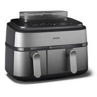 Philips Airfryer 5000 Dual Basket Nå kan du lage mat med ulike ingredienser på ulike måter uten å styre med flere gryter og panner