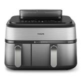 Philips Airfryer 5000 Dual Basket Nå kan du lage mat med ulike ingredienser på ulike måter uten å styre med flere gryter og panner (NA555/00)
