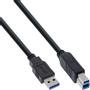 INLINE USB 3.0 Kabel 0,5m [Stecker Typ A -> B]