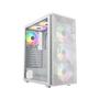 DUTZO C331 PWM ARGB - Kabinet - Miditower - Hvid