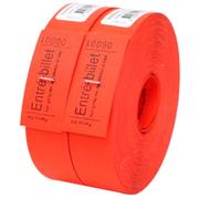 FERCO entrebilletter i rød nr. 1-1000
