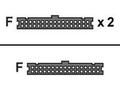 SUPERMICRO Floppy Cable, 3-Connector