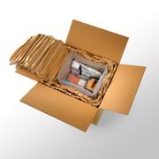 WrapPak Støddæmpende papir, WrapPak Protector Paper, 2 lag 48*FWFS 70 360M tape, 381 mm x 360.00 m Kraft, brun, zick-zack foldet pakke a 1 stk