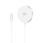 GEAR Wireless Qi2 Charger Fast Charging 15W Silver/Aluminum