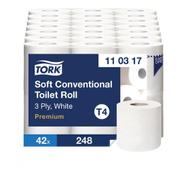 TORK Toiletpapir Tork Premium Extra Soft T4 3-lags Hvid Sæk/7x6