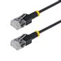 STARTECH 2m Black Ultra Slim CAT6a Cable