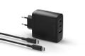 DBRAMANTE1928 DBRAMANTE IT EU WALL CHARGER 100W + 2M C-C TPE CABLE  BLACK CHAR