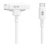 HYPER HyperJuice 60W USB-C and Lightning Hybrid Silicone Cable (1.5m) - White