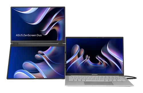 ASUS LCD ASUS 2x 14"" MB14FCD ZenScreen DUO Portable USB-C Monitor 2x 1920x1200p IPS 60Hz (90LM0CZ1-B01N71)