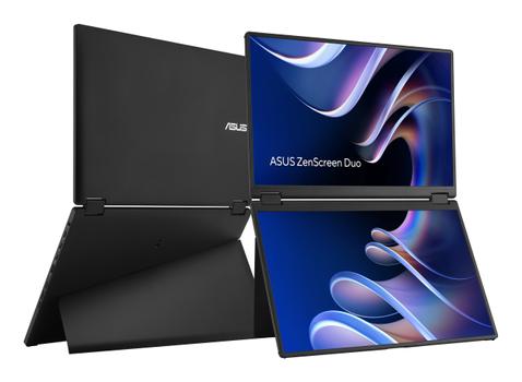 ASUS LCD ASUS 2x 14"" MB14FCD ZenScreen DUO Portable USB-C Monitor 2x 1920x1200p IPS 60Hz (90LM0CZ1-B01N71)