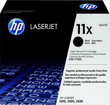 HP 11X - Høy ytelse - svart - original - LaserJet - tonerpatron (Q6511X)