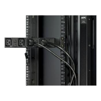 APC Basic Rack PDU - Steckdosenleiste (Rack - einbaufähig) - Wechselstrom 208 V - 3 Phasen - Eingabe, Eingang Hubbell CS8365C - Ausgangsanschlüsse: 6 (IEC 60320 C19) - 1U - 2.4 m Schnur - für P/N: SCL500R (AP7516)