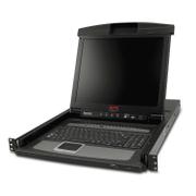 APC 17 Rack LCD Console with Integrated 16 Port Analog KVM Switch