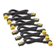 APC Kabel / 230V / 10A / C13-C14 / 0,6m / 6St. / 90°-Stecker