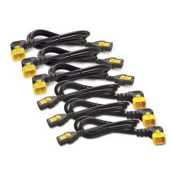 APC Kabel / 230V / 10A / C13-C14 / 0,6m / 6St. / 90°-Stecker (AP8702R-WW)