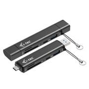 I-TEC USB-C/A DONGLE SD 2X USB SD TF 2X USB (USB-A USB-C) ACCS